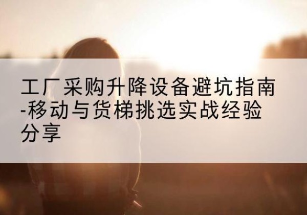 德昌移动式升降机怎么选-工厂采购升降设备避坑指南-移动与货梯挑选实战经验分享
